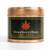 Cannacandle cannabis candle with strawberry scent
