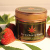 Cannacandle cannabis candle with strawberry scent